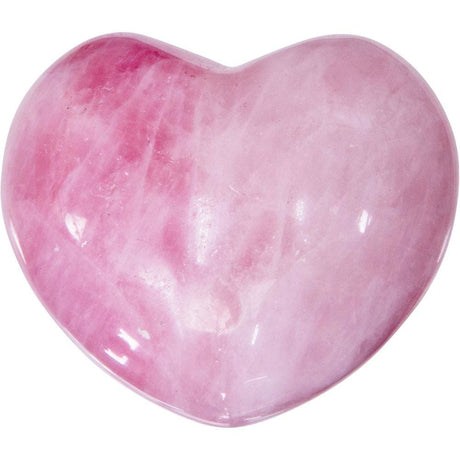 2" Puffed Gemstone Heart - Rose Quartz - Magick Magick.com