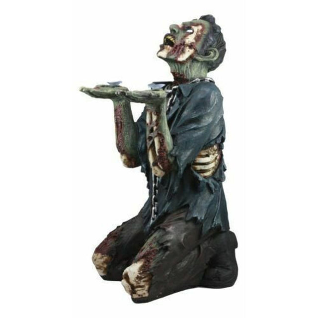 22.5" Begging Chained Walking Undead Zombie Side Table With Glass - Magick Magick.com