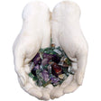 3" Gypsum Cement Figurine - Gods Hands with Stones - Magick Magick.com