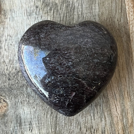 3" Puffed Gemstone Heart - Garnet - Magick Magick.com