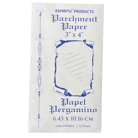 3" x 4" Parchment Paper (12 Pack) - Magick Magick.com