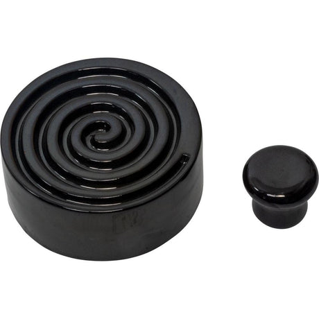 4" Ceramic Powder Incense Burner - Spiral - Magick Magick.com