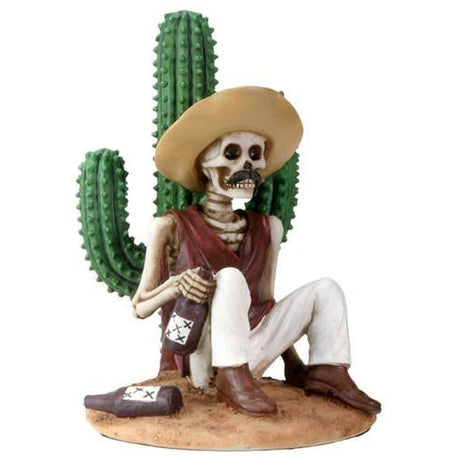 5.75" Day of the Dead Statue - Boracho with Cactus - Magick Magick.com
