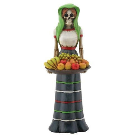 6" Day of the Dead Statue - Fruit Lady - Magick Magick.com