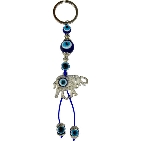 6.25" Evil Eye Talisman Key Ring - Elephant - Magick Magick.com