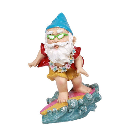 6.25" Gnome Statue - Surfer Gnome - Magick Magick.com