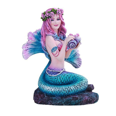 6.25" Spring Flowers Mermaid Statue - Magick Magick.com