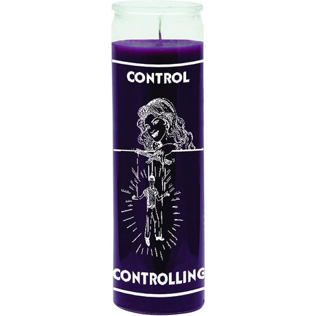 7 Day Glass Candle Controlling - Purple - Magick Magick.com