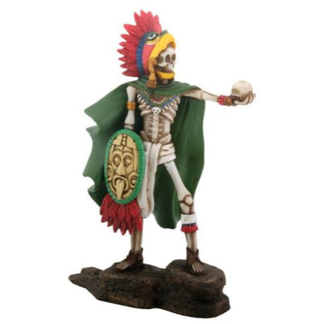 7" Day of the Dead Statue - Aztec Eagle Warrior - Magick Magick.com