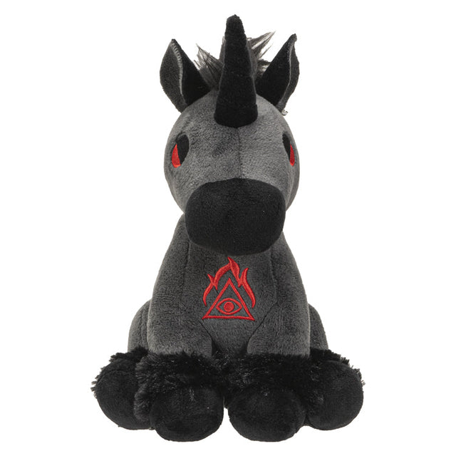9" Black Unicorn Plush Doll - Magick Magick.com