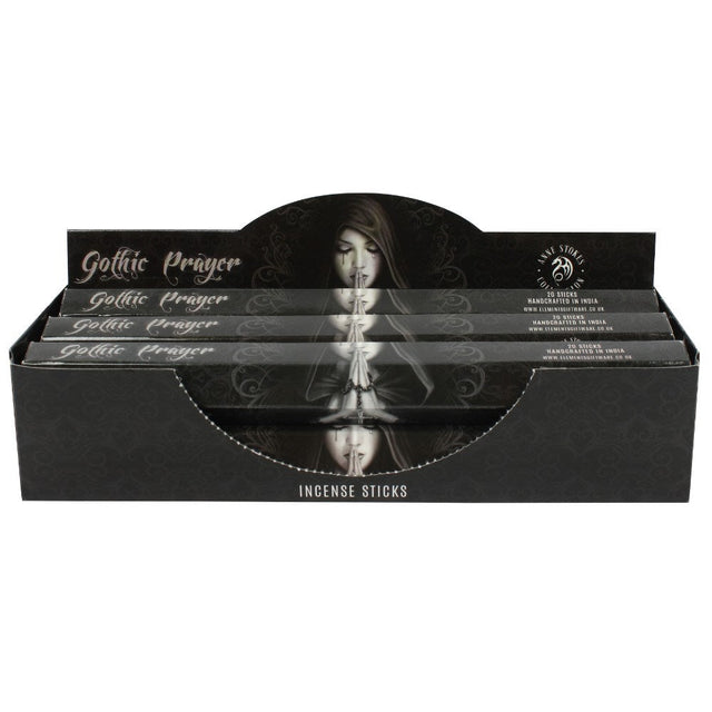 Anne Stokes Incense Sticks Display - Gothic Prayer (6 Packs of 20 Sticks) - Magick Magick.com