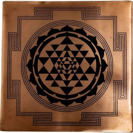 Copper Printed Grid - Sri Yantra - Magick Magick.com