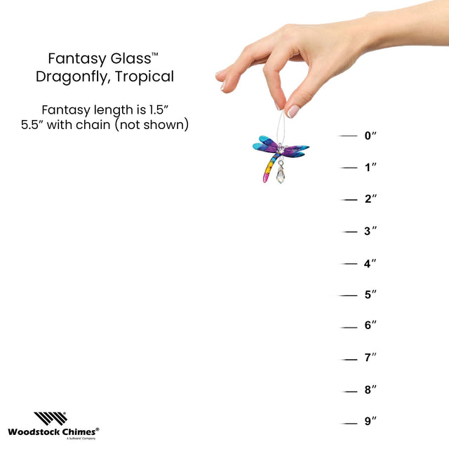 Fantasy Glass - Dragonfly, Tropical - Magick Magick.com