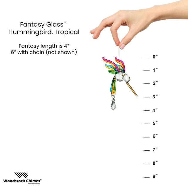 Fantasy Glass - Hummingbird, Tropical - Magick Magick.com