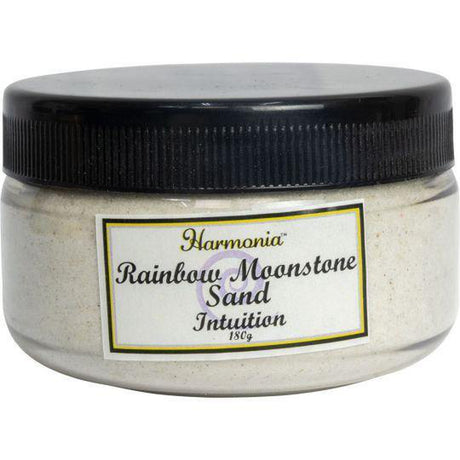 Gemstone Sand Jar 180 gram - Rainbow Moonstone - Magick Magick.com