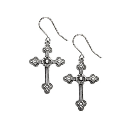 Gothci Devotion Crosses Earrings - Magick Magick.com