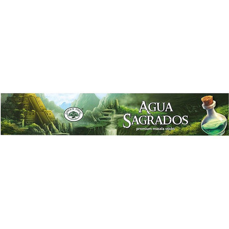 Green Tree Incense 15 gram - Agua Sagrados (Pack of 12) - Magick Magick.com