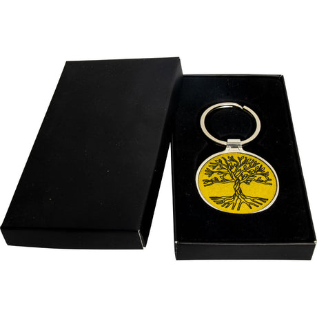 Metal Key Ring - Tree of Life - Gold - Magick Magick.com