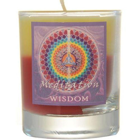 Soy Filled Votive Candle Holders Mandala - Wisdom - Magick Magick.com