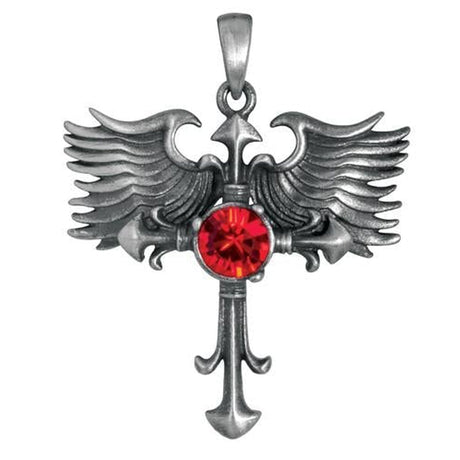 Winged Gothic Cross Pendant - Magick Magick.com