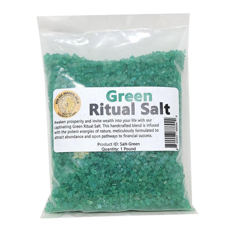 1 lb Ritual Salt - Green - Magick Magick.com