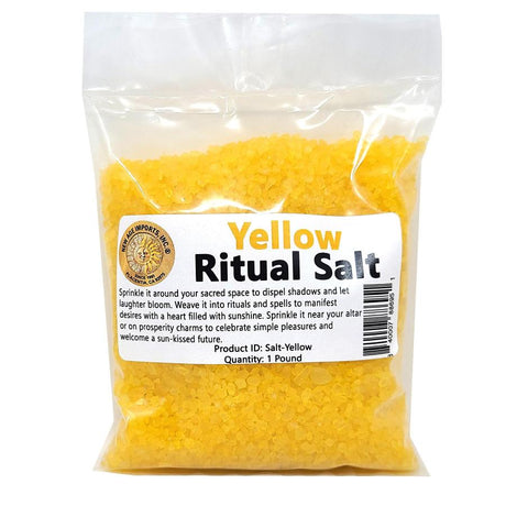1 lb Ritual Salt - Yellow - Magick Magick.com