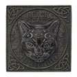 10" Black Cat Cement Stepping Stone - Magick Magick.com