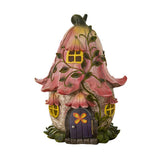 10" Fairy Cottage Statue with LED Light - Magick Magick.com