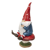 10" Gnome Statue - Gnome on Toadstool - Magick Magick.com