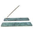 10" Green Marble Stone Stick Incense Burner - Magick Magick.com