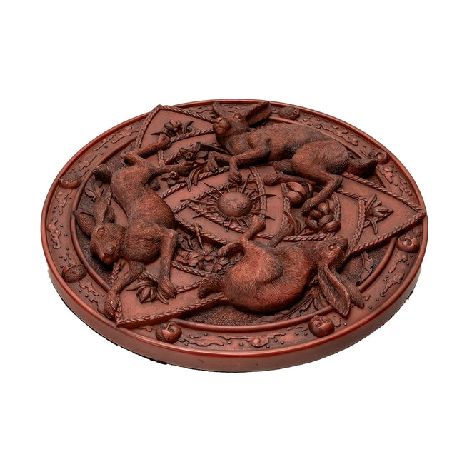 10" Hares Wall Plaque - Magick Magick.com