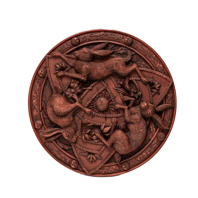 10" Hares Wall Plaque - Magick Magick.com