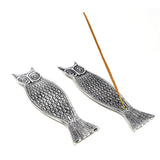 10" Owl Metal Incense Burner - Magick Magick.com