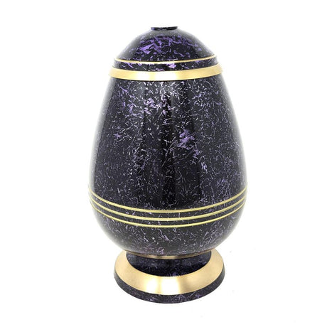 10" Purple Heavy Duty Brass Solid Urn (200 Cubic Inch Space) - Magick Magick.com