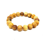 10 mm Elastic Bracelet Round Beads - Palo Santo - Magick Magick.com