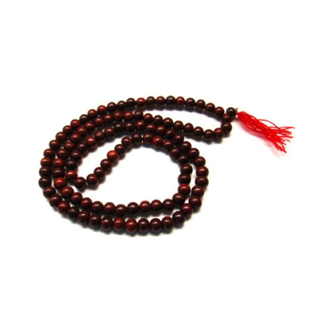 10 mm Red Sandalwood Prayer Mala - Magick Magick.com