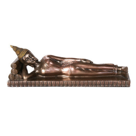 10.25" Sleeping Buddha Bronze Statue - Magick Magick.com