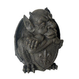 10.5" Resting Gargoyle with Shield Statue - Magick Magick.com