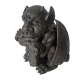 10.5" Resting Gargoyle with Shield Statue - Magick Magick.com