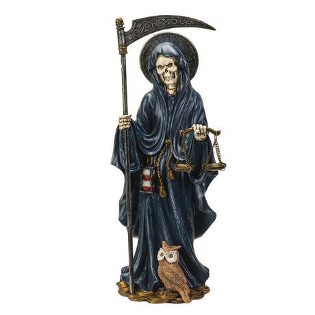 10.5" Santa Muerte Blue Statue - Magick Magick.com