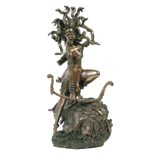 10.6" Medusa Fighting Statue - Magick Magick.com