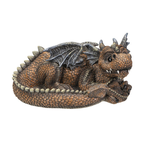 10.8" Dragon Statue Planter - Laying - Magick Magick.com