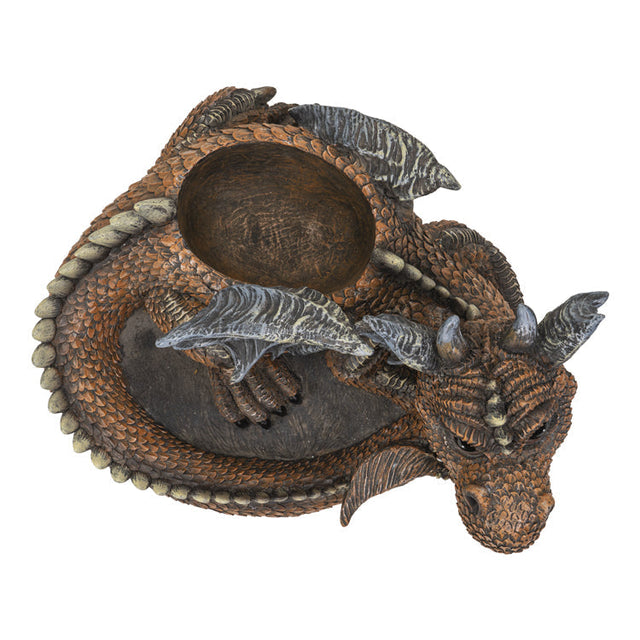 10.8" Dragon Statue Planter - Laying - Magick Magick.com