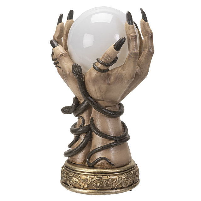 10.8" Fortune Hands with LED Ball Statue - Magick Magick.com