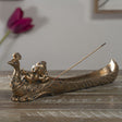 10.9" Ganesha on Peacock Stick Incense Burner - Magick Magick.com