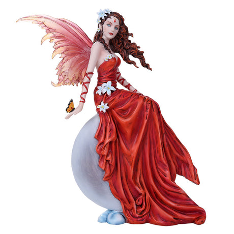 11" Fairy Statue - Crimson Lilly - Magick Magick.com