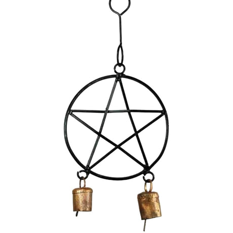 11" Pentagram Iron Wind Chime - Magick Magick.com