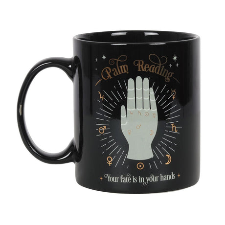 11 oz Ceramic Tarot Card Mug - Palm Reading - Magick Magick.com