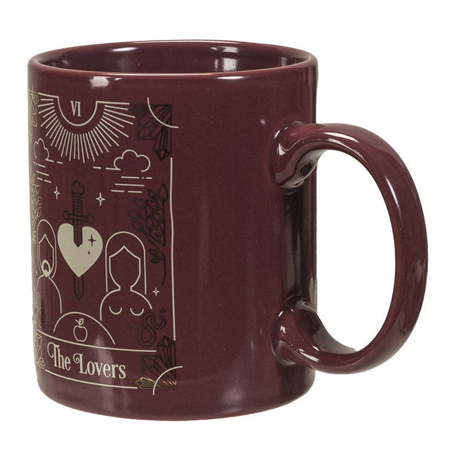 11 oz Ceramic Tarot Card Mug - The Lovers - Magick Magick.com