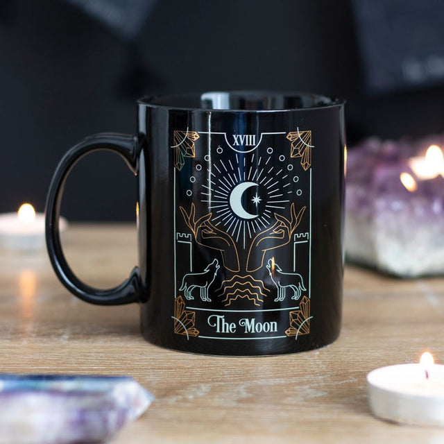 11 oz Ceramic Tarot Card Mug - The Moon - Magick Magick.com